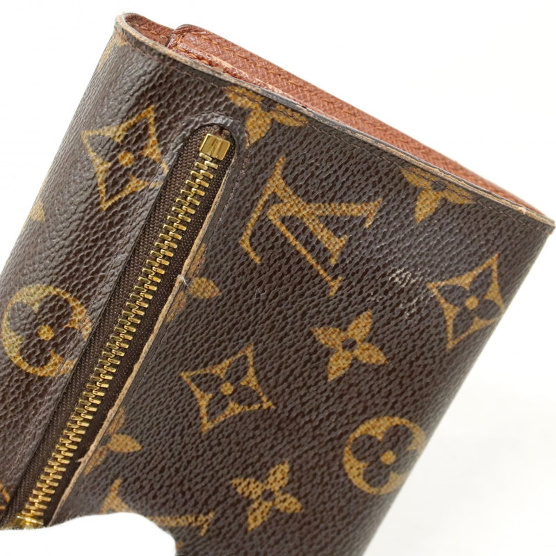 【6cc2993-k】ルイヴィトン 三つ折り財布 モノグラム ポルトフォイユコアラ M58013 ブラウン【中古】レディース