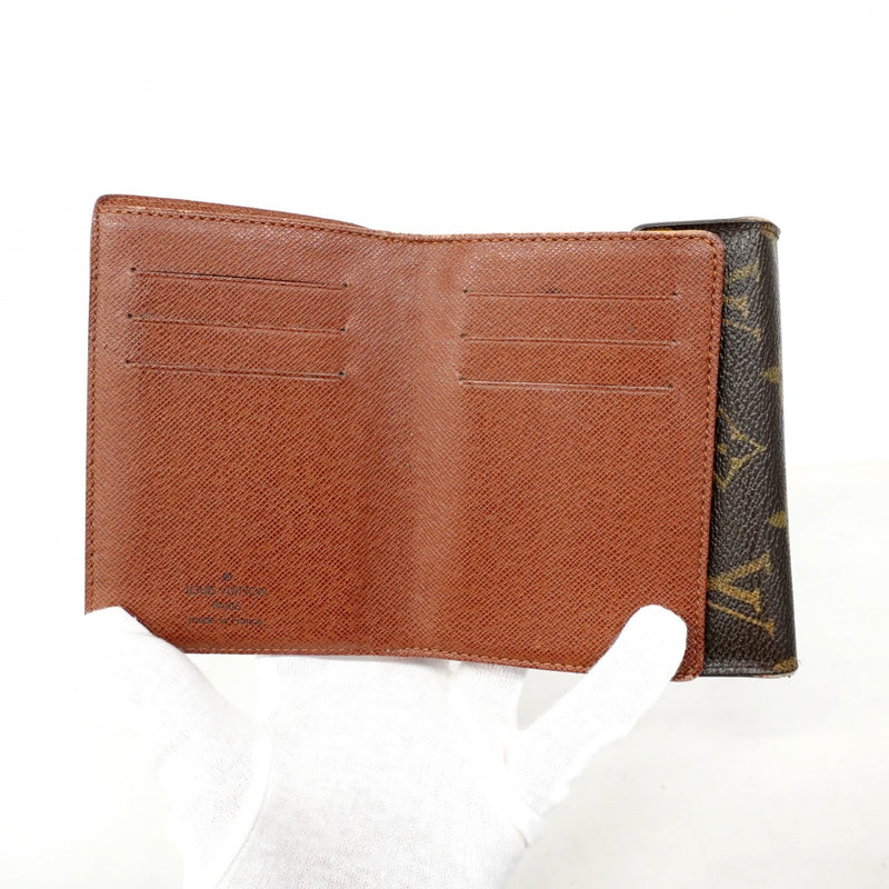 【6cc2993-k】ルイヴィトン 三つ折り財布 モノグラム ポルトフォイユコアラ M58013 ブラウン【中古】レディース