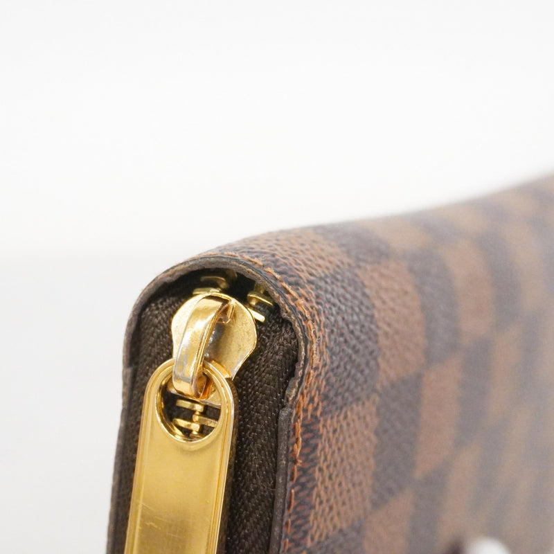 ★SALE【6cc3012】ルイヴィトン 長財布 ダミエ ジッピーウォレット N60015 エベヌ【中古】メンズ レディース ユニセックス