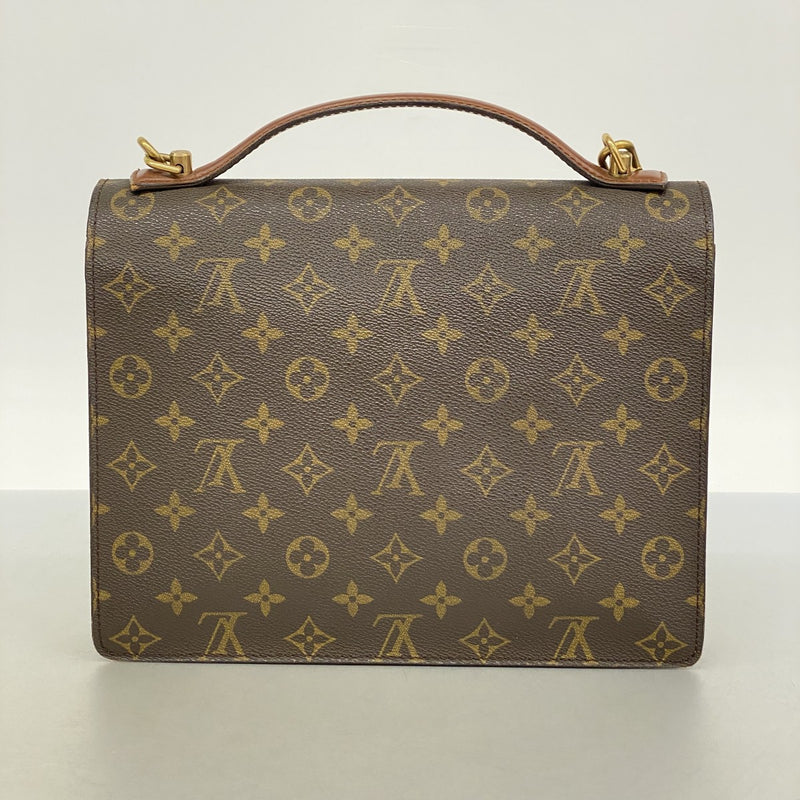 ★SALE【6cc3020】ルイヴィトン ハンドバッグ モノグラム モンソー28 M51185 ブラウン 2wayバッグ【中古】レディース