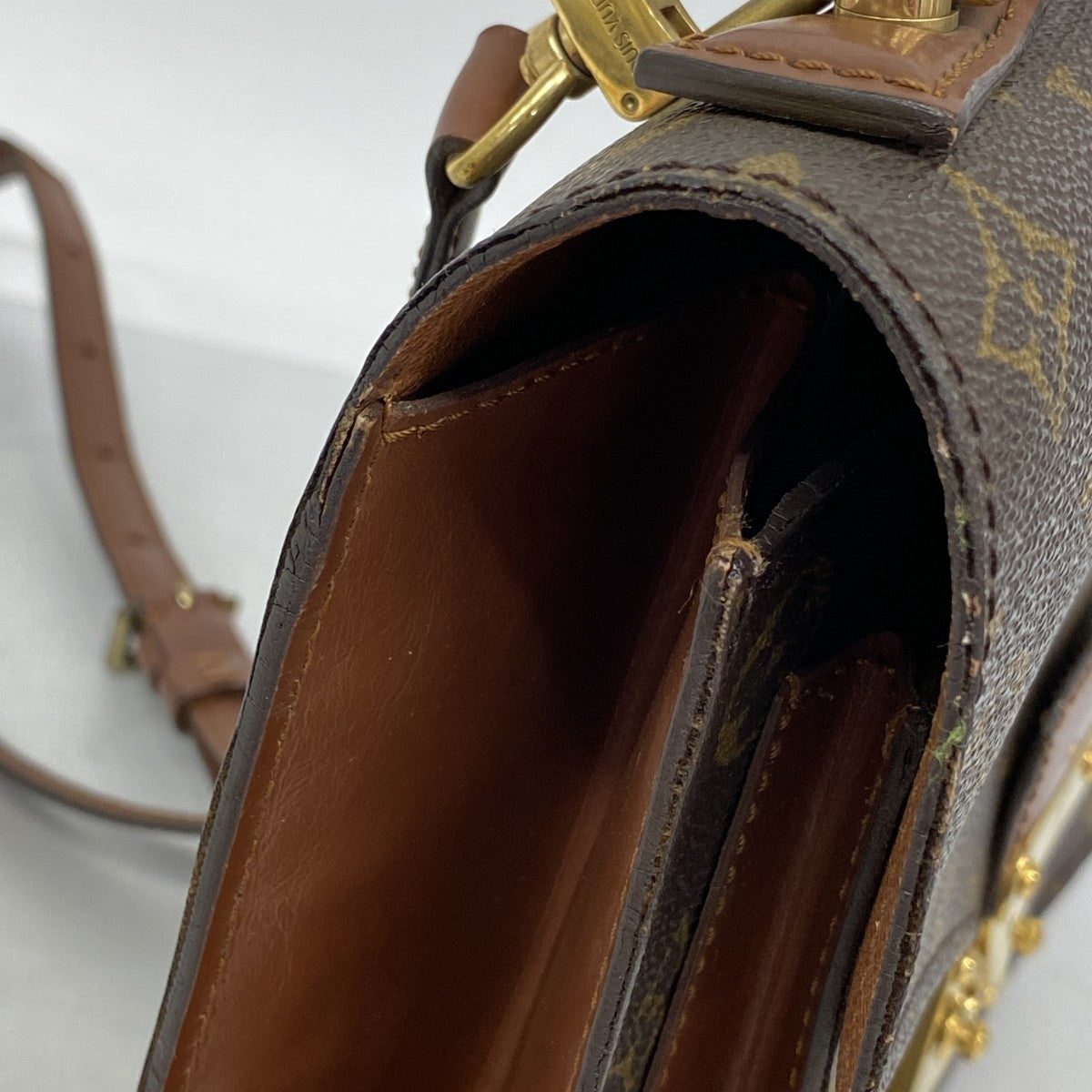 ★SALE【6cc3020】ルイヴィトン ハンドバッグ モノグラム モンソー28 M51185 ブラウン 2wayバッグ【中古】レディース
