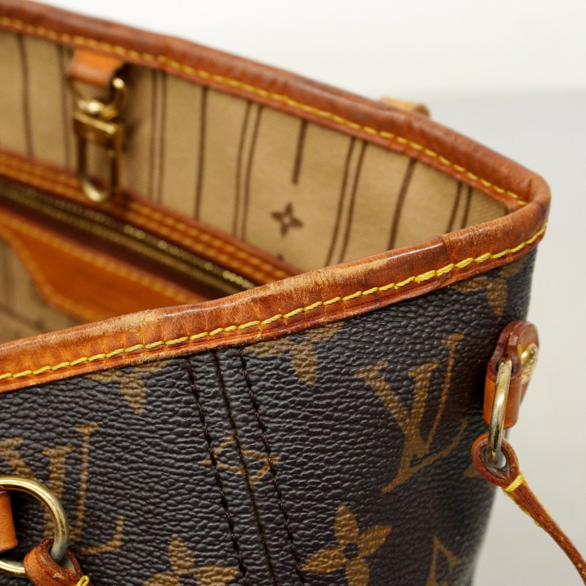★SALE【6cc3059】ルイヴィトン トートバッグ モノグラム ネヴァーフルPM M40155 ブラウン【中古】レディース