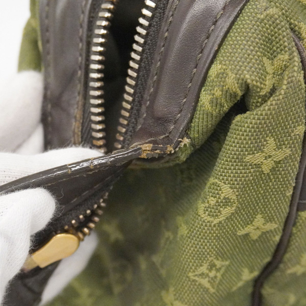 【6cc3093】ルイヴィトン ハンドバッグ モノグラム・ミニ ジョセフィーヌPM M92415 TSTカーキ【中古】レディース