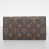 【6cc3148】ルイヴィトン 三つ折り長財布 モノグラム ポルトフォイユインターナショナル M61217 ブラウン【中古】メンズ レディース ユニセックス