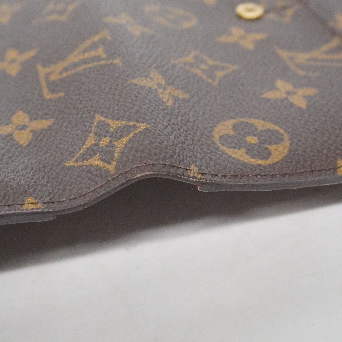 【6cc3148】ルイヴィトン 三つ折り長財布 モノグラム ポルトフォイユインターナショナル M61217 ブラウン【中古】メンズ レディース ユニセックス