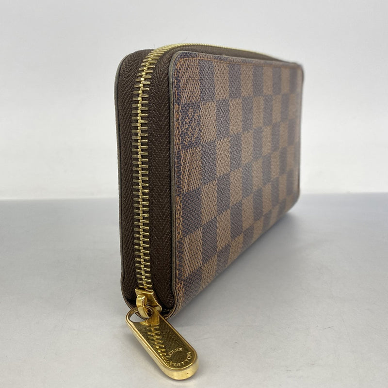 【6cc3166】ルイヴィトン 長財布 ダミエ ジッピーウォレット N60015 エベヌ【中古】メンズ レディース ユニセックス