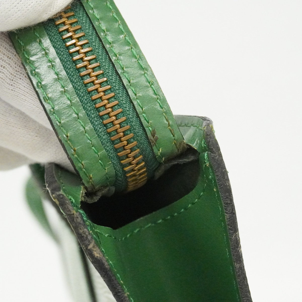 ★在庫処分★最終価格【6cc3170】ルイヴィトン ハンドバッグ エピ サンジャック M52274 ボルネオグリーン【中古】レディース