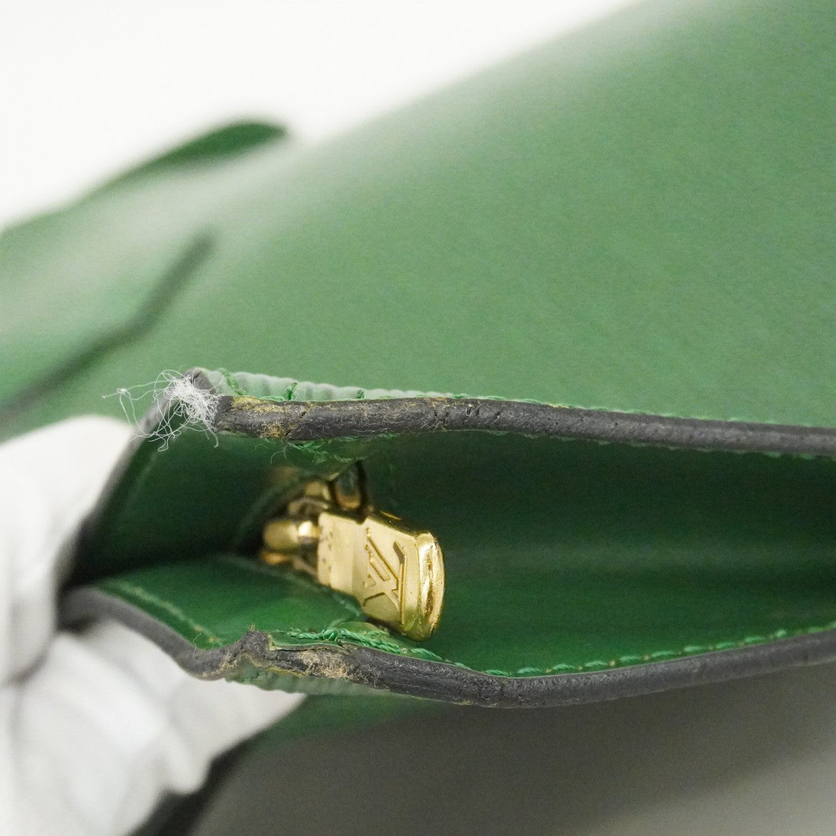 ★在庫処分★最終価格【6cc3170】ルイヴィトン ハンドバッグ エピ サンジャック M52274 ボルネオグリーン【中古】レディース