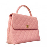 ★最終価格★SALE【6cc3184-k】シャネル ハンドバッグ マトラッセ キャビアスキン ピンク ゴールド金具【中古】レディース