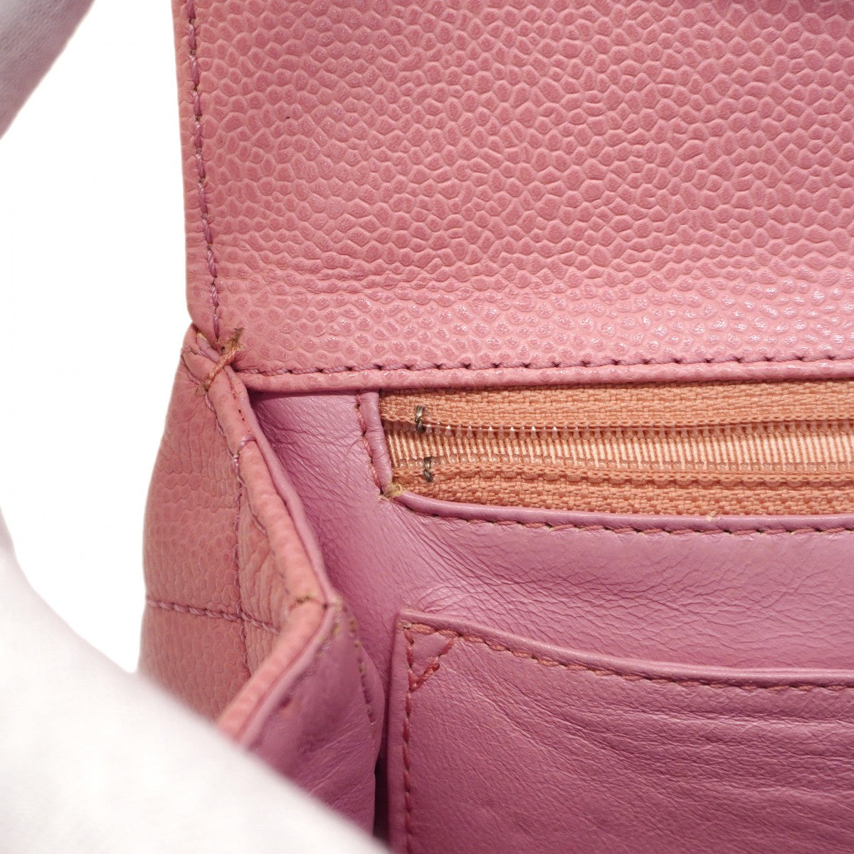 ★最終価格★SALE【6cc3184-k】シャネル ハンドバッグ マトラッセ キャビアスキン ピンク ゴールド金具【中古】レディース