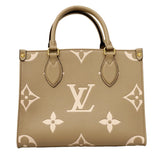 【6cc3186】ルイヴィトン ハンドバッグ モノグラム・アンプラント バイカラー オンザゴーPM M45779 トゥルトレール クレーム 2wayバッグ【中古】レディース