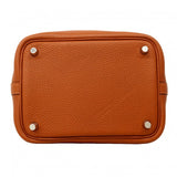 ★最終価格★SALE【6cc3194】エルメス ハンドバッグ ピコタンロックPMエクラ トリヨンクレマンス スイフト キュイーブル/カプシーヌ シルバー金具 U刻印【中古】レディース