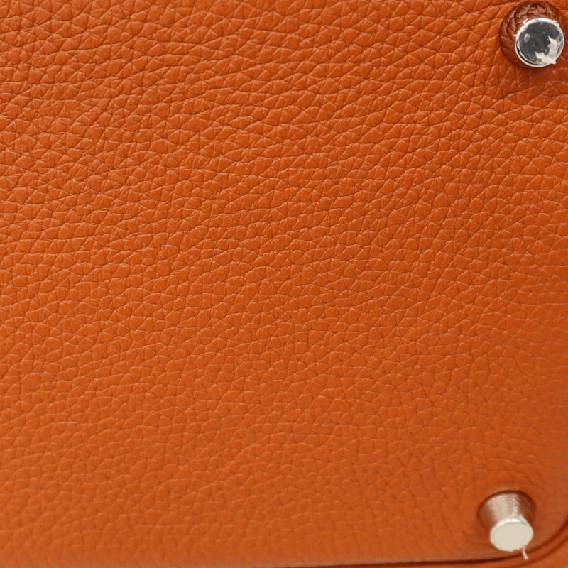 ★最終価格★SALE【6cc3194】エルメス ハンドバッグ ピコタンロックPMエクラ トリヨンクレマンス スイフト キュイーブル/カプシーヌ シルバー金具 U刻印【中古】レディース