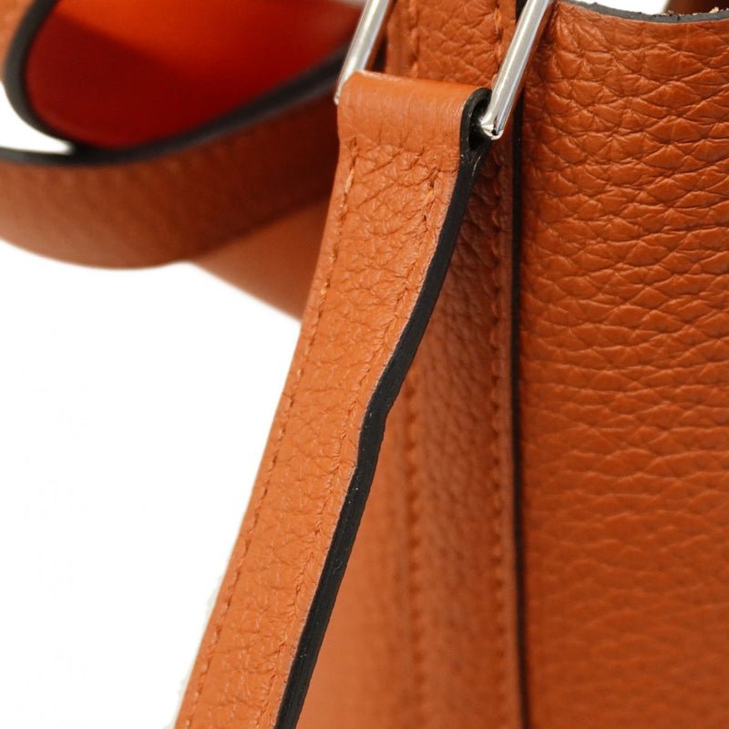 ★最終価格★SALE【6cc3194】エルメス ハンドバッグ ピコタンロックPMエクラ トリヨンクレマンス スイフト キュイーブル/カプシーヌ シルバー金具 U刻印【中古】レディース