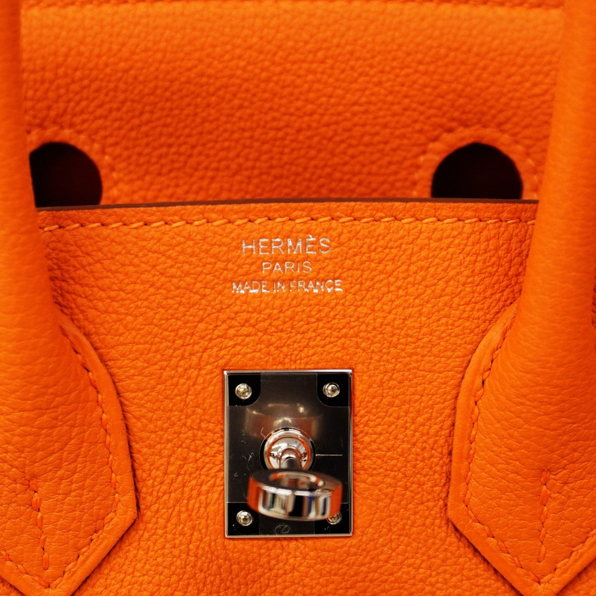 ★最終価格★SALE【6cc3208-g】エルメス ハンドバッグ バーキン25 トリヨンノビーヨ オレンジ シルバー金具 K刻印【中古】レディース