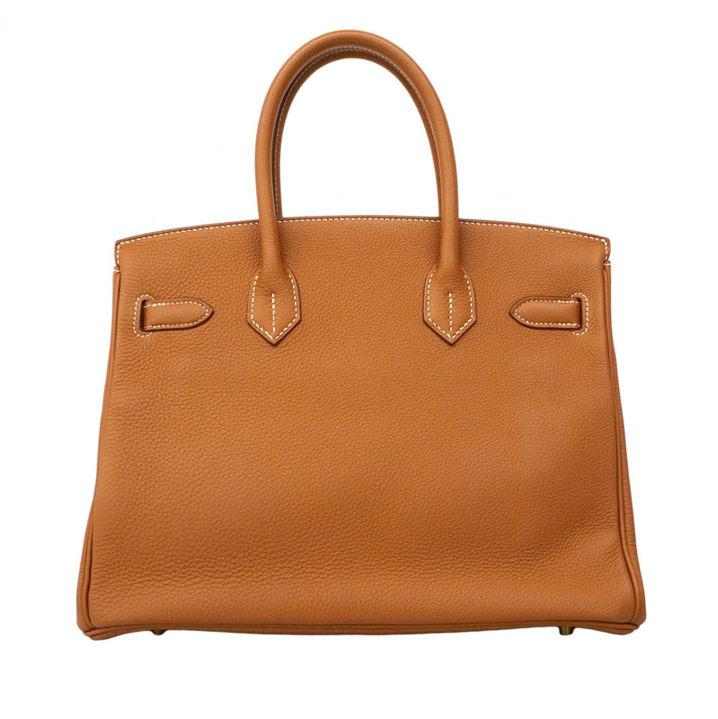 ★SALE【6cc3292-g】エルメス ハンドバッグ バーキン30 トリヨンノビーヨ ゴールド ゴールド金具 C刻印【中古】レディース