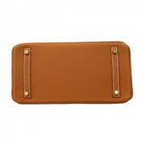 ★SALE【6cc3292-g】エルメス ハンドバッグ バーキン30 トリヨンノビーヨ ゴールド ゴールド金具 C刻印【中古】レディース