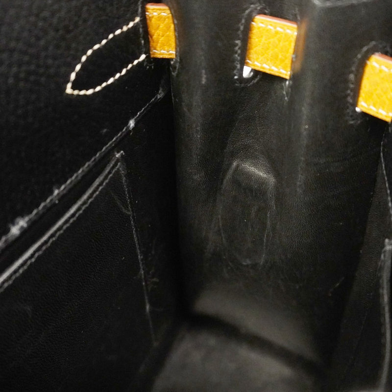 【6cc3293】エルメス ショルダーバッグ ケリースポーツGM アルデンヌ ブラック ゴールド ゴールド金具 □C刻印【中古】レディース