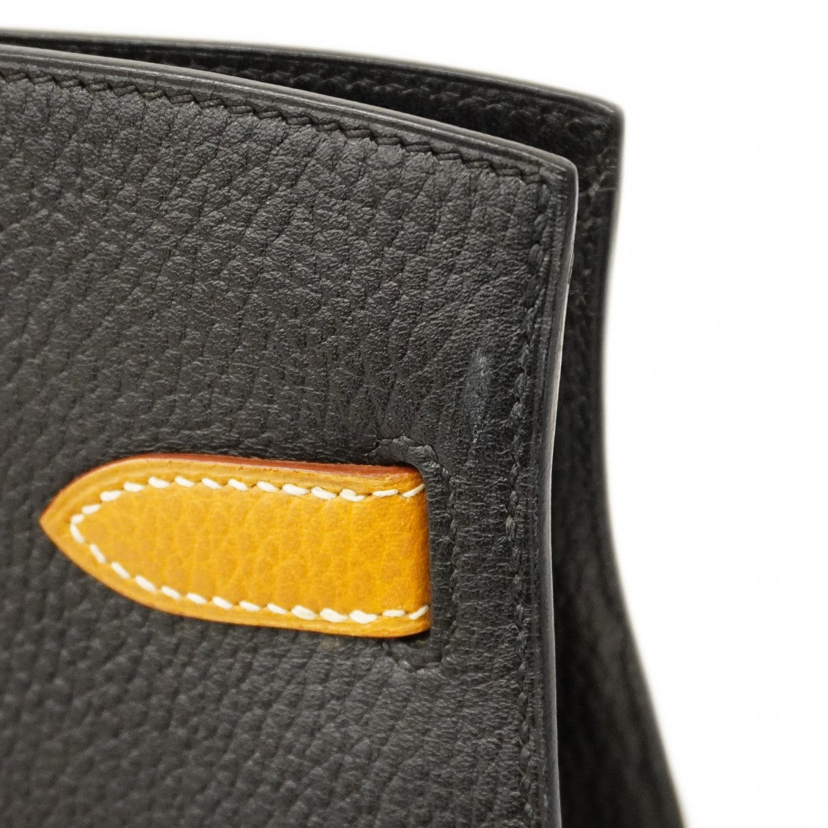 【6cc3293】エルメス ショルダーバッグ ケリースポーツGM アルデンヌ ブラック ゴールド ゴールド金具 □C刻印【中古】レディース