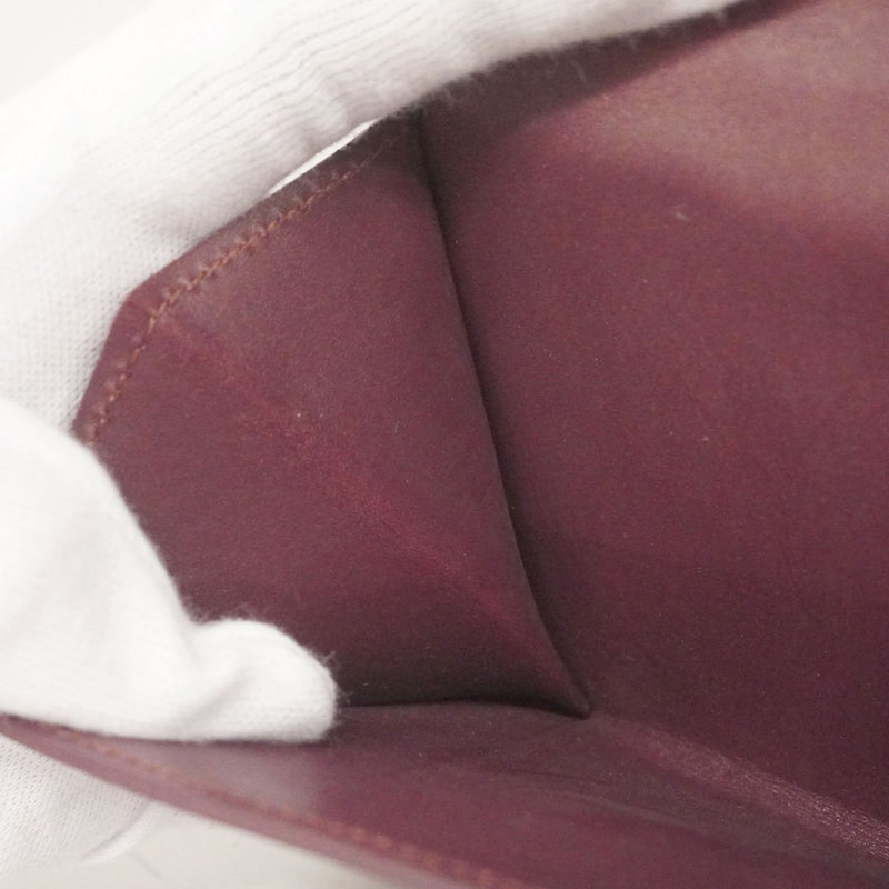 【6cc3319-k】ルイヴィトン 三つ折り財布 モノグラム・マット ポルトモネ ビエ カルトクレディ M65116 ヴィオレ【中古】レディース