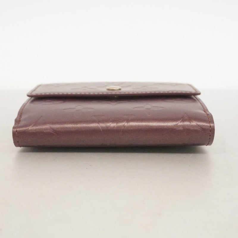 【6cc3319-k】ルイヴィトン 三つ折り財布 モノグラム・マット ポルトモネ ビエ カルトクレディ M65116 ヴィオレ【中古】レディース