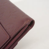 【6cc3319-k】ルイヴィトン 三つ折り財布 モノグラム・マット ポルトモネ ビエ カルトクレディ M65116 ヴィオレ【中古】レディース