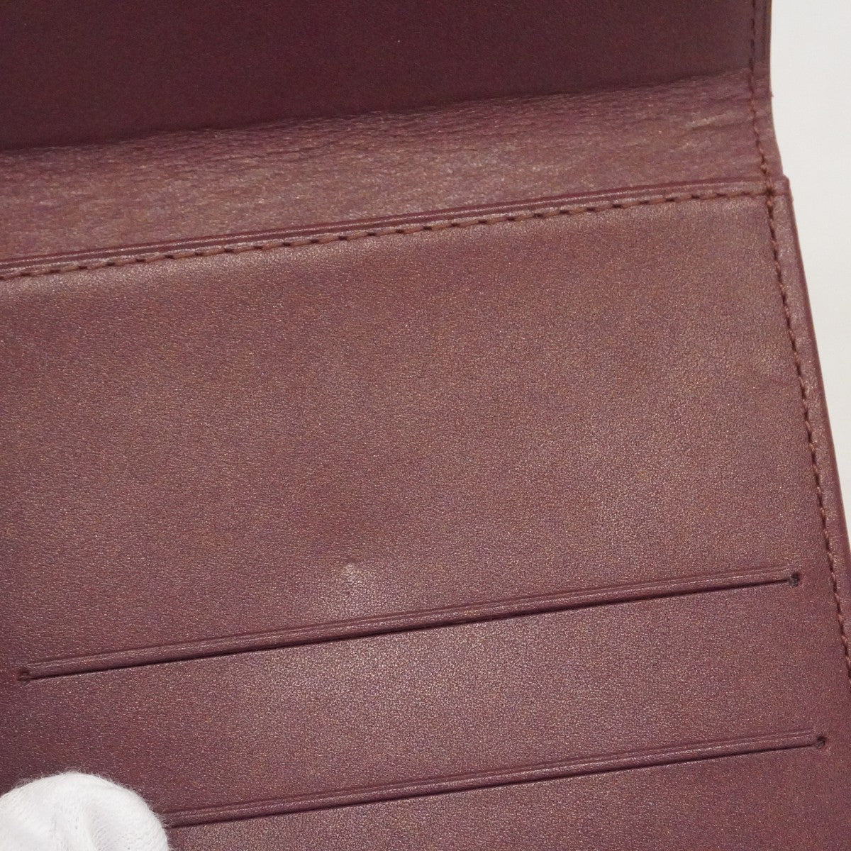 【6cc3319-k】ルイヴィトン 三つ折り財布 モノグラム・マット ポルトモネ ビエ カルトクレディ M65116 ヴィオレ【中古】レディース