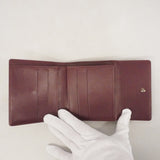 【6cc3319-k】ルイヴィトン 三つ折り財布 モノグラム・マット ポルトモネ ビエ カルトクレディ M65116 ヴィオレ【中古】レディース