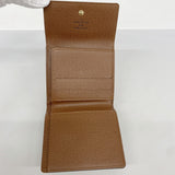 【6cc3379】ルイヴィトン 三つ折り長財布 モノグラム ポルトモネビエカルトクレディ M61652 ブラウン【中古】レディース