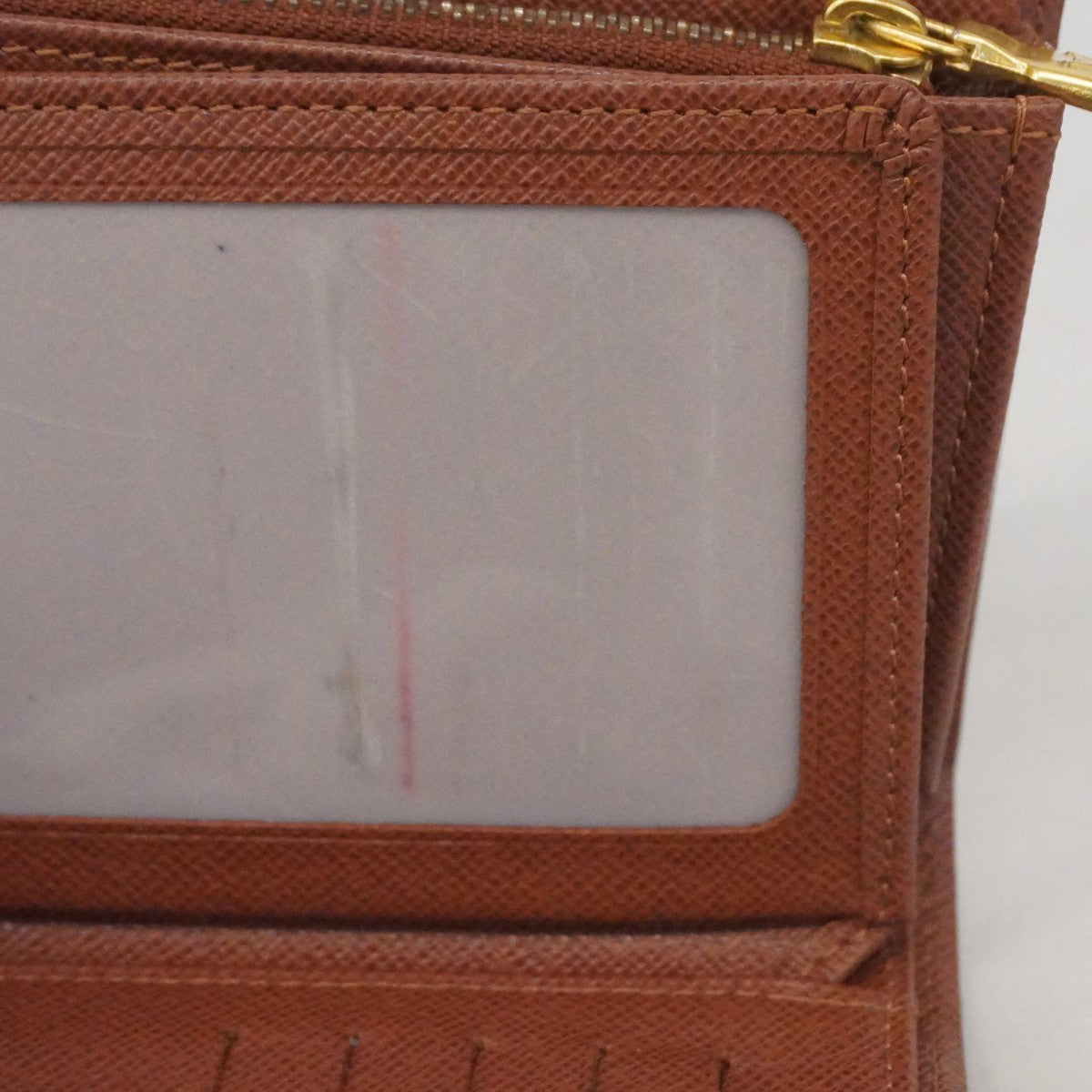 【6cc3397-k】ルイヴィトン 三つ折り財布 モノグラム ポルトフォイユアレクサンドラ M60047 ブラウン【中古】メンズ レディース ユニセックス