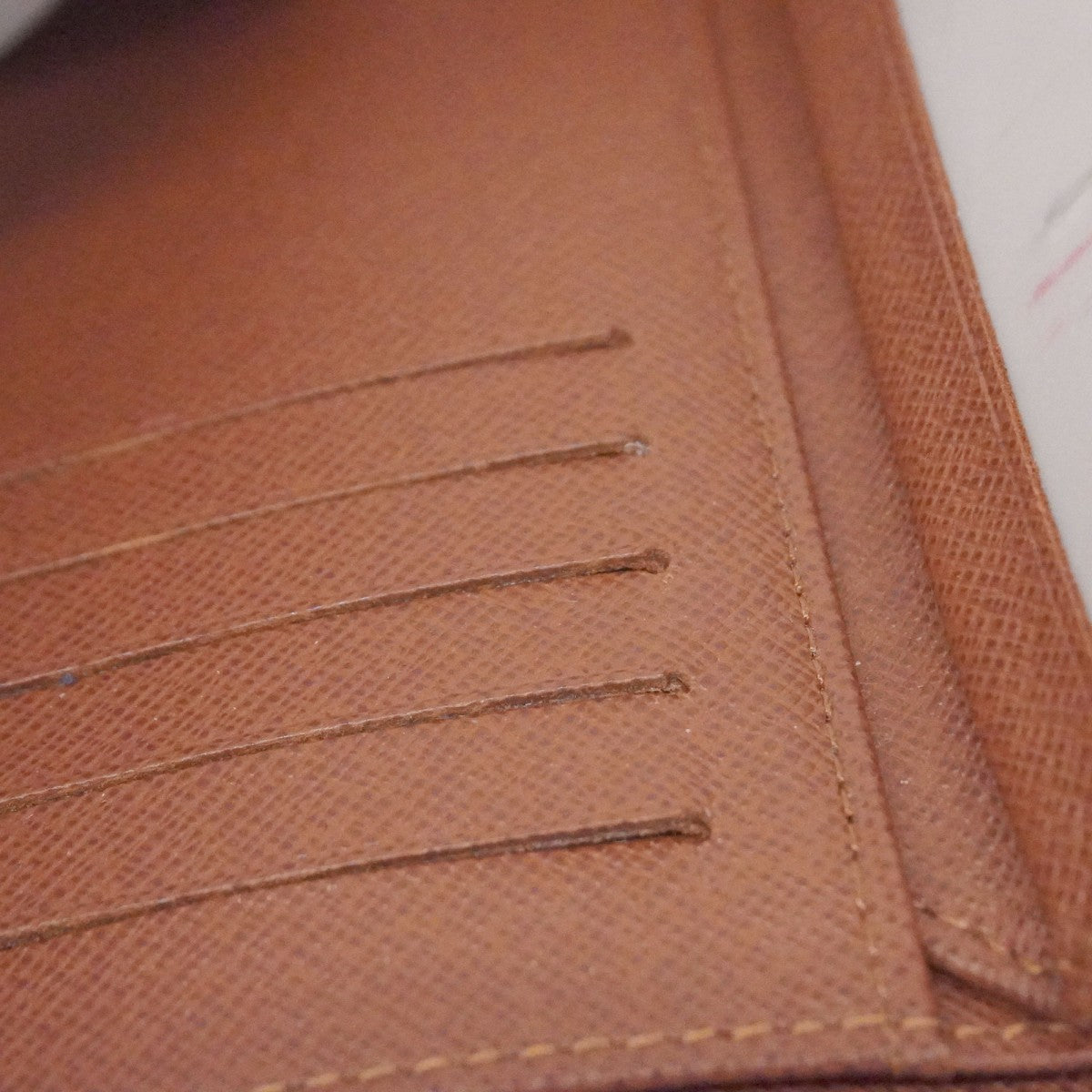 【6cc3397-k】ルイヴィトン 三つ折り財布 モノグラム ポルトフォイユアレクサンドラ M60047 ブラウン【中古】メンズ レディース ユニセックス