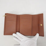 【6cc3397-k】ルイヴィトン 三つ折り財布 モノグラム ポルトフォイユアレクサンドラ M60047 ブラウン【中古】メンズ レディース ユニセックス