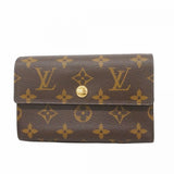 【6cc3397-k】ルイヴィトン 三つ折り財布 モノグラム ポルトフォイユアレクサンドラ M60047 ブラウン【中古】メンズ レディース ユニセックス
