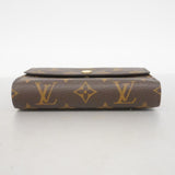 【6cc3397-k】ルイヴィトン 三つ折り財布 モノグラム ポルトフォイユアレクサンドラ M60047 ブラウン【中古】メンズ レディース ユニセックス