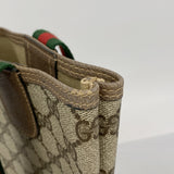 ★SALE【6cc3407-k】グッチ トートバッグ GGスプリーム/シェリーライン 39 02 003 PVC ベージュ ブラウン ゴールド/シルバー金具【中古】レディース