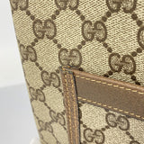 ★SALE【6cc3407-k】グッチ トートバッグ GGスプリーム/シェリーライン 39 02 003 PVC ベージュ ブラウン ゴールド/シルバー金具【中古】レディース