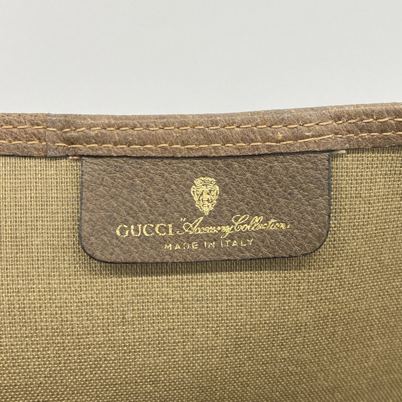 ★SALE【6cc3407-k】グッチ トートバッグ GGスプリーム/シェリーライン 39 02 003 PVC ベージュ ブラウン ゴールド/シルバー金具【中古】レディース