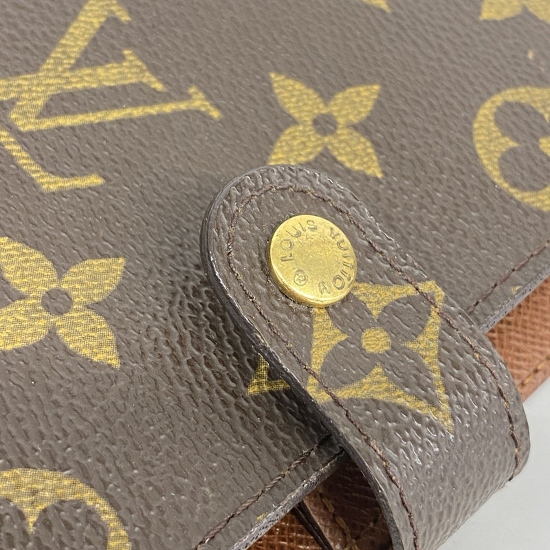 【6cc3423】ルイヴィトン 手帳カバー モノグラム アジェンダPM R20005 ブラウン【中古】メンズ レディース ユニセックス