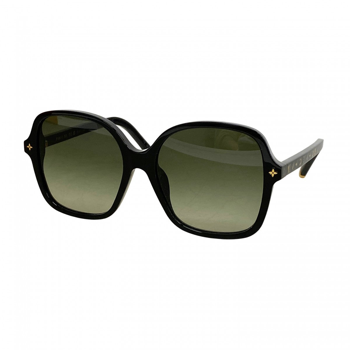 【6cc3475】ルイヴィトン サングラス マイモノグラムライトスクエア Z1861E ブラック【中古】レディース