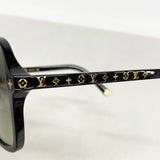 【6cc3475】ルイヴィトン サングラス マイモノグラムライトスクエア Z1861E ブラック【中古】レディース