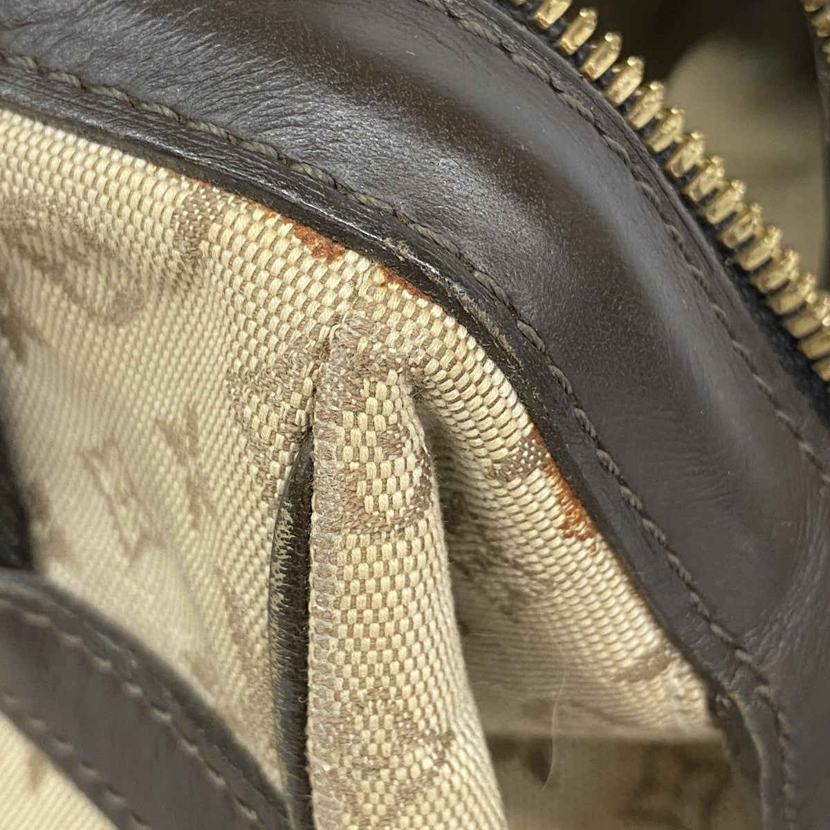 ★最終価格【6cc3560】ルイヴィトン ハンドバッグ モノグラム・ミニ ジョセフィーヌPM M92215 カーキ【中古】レディース