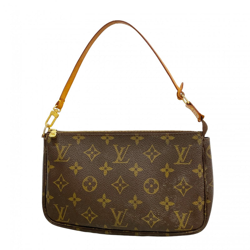 【6cc3605】ルイヴィトン ポーチ モノグラム ポシェットアクセソワール M51980 ブラウン【中古】レディース