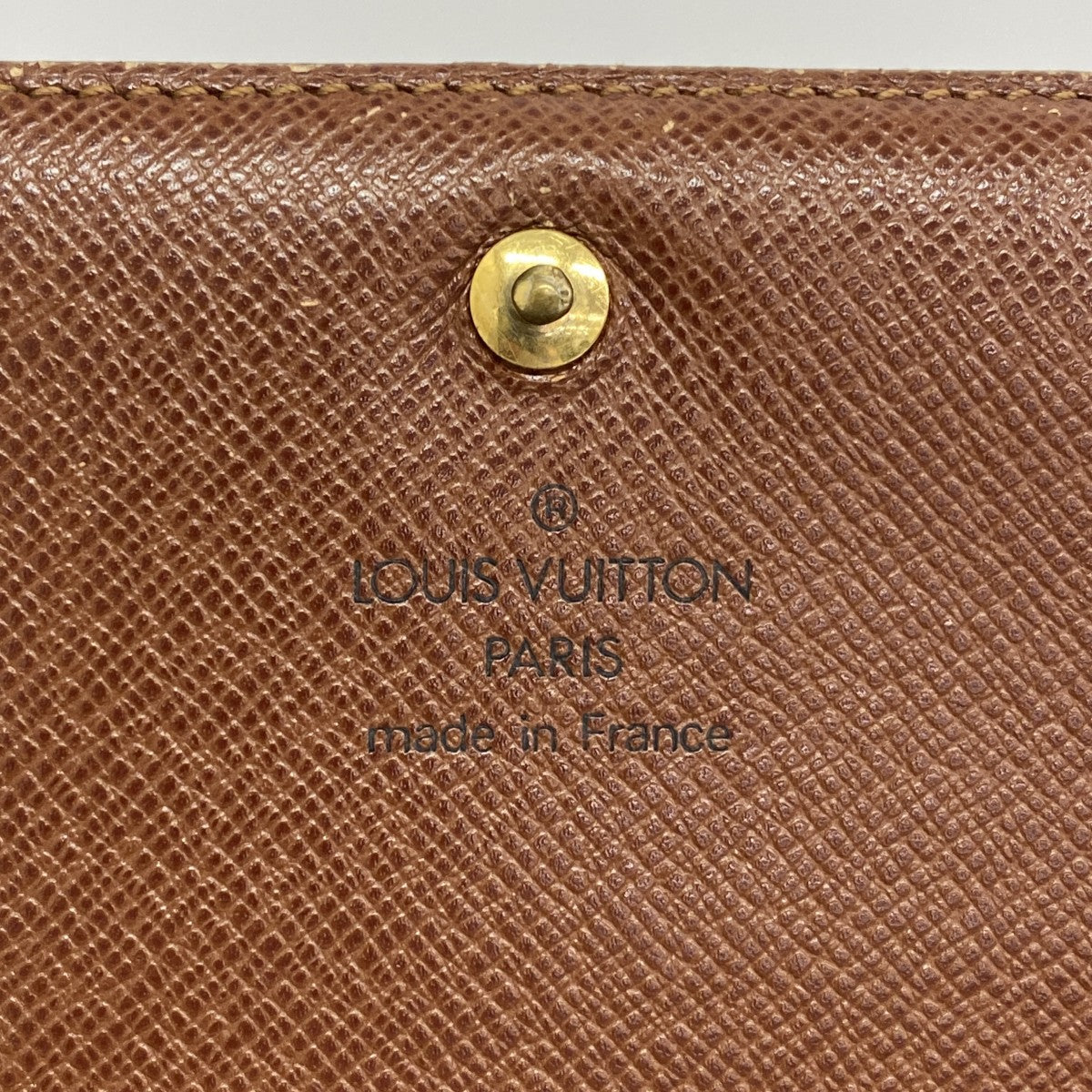 【6cc3607】ルイヴィトン 財布 モノグラム ポルトモネビエトレゾール M61730 ブラウン【中古】レディース