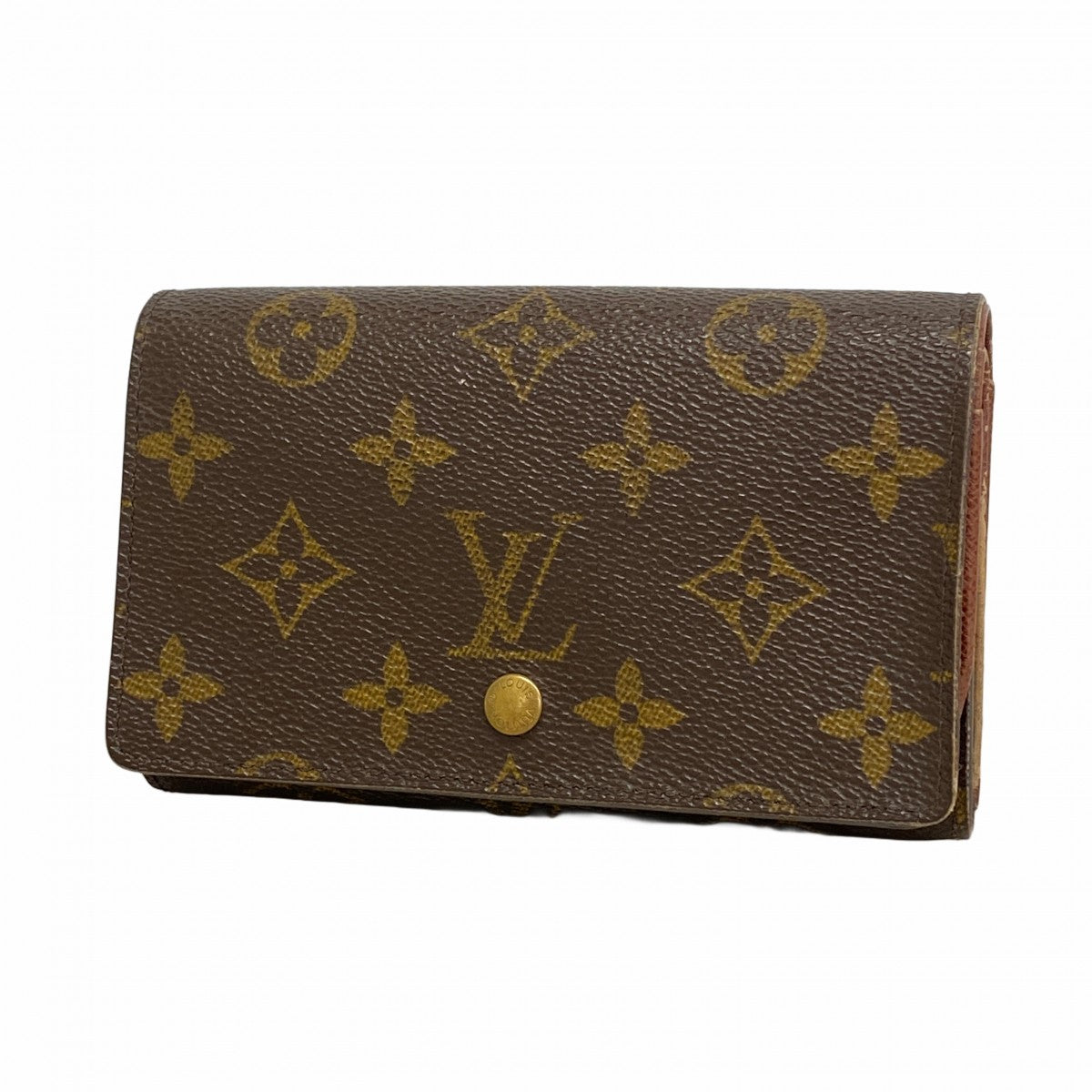 【6cc3607】ルイヴィトン 財布 モノグラム ポルトモネビエトレゾール M61730 ブラウン【中古】レディース