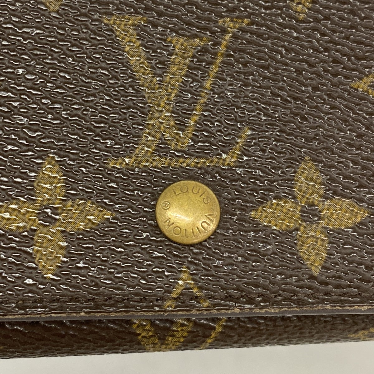 【6cc3607】ルイヴィトン 財布 モノグラム ポルトモネビエトレゾール M61730 ブラウン【中古】レディース
