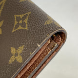 【6cc3607】ルイヴィトン 財布 モノグラム ポルトモネビエトレゾール M61730 ブラウン【中古】レディース
