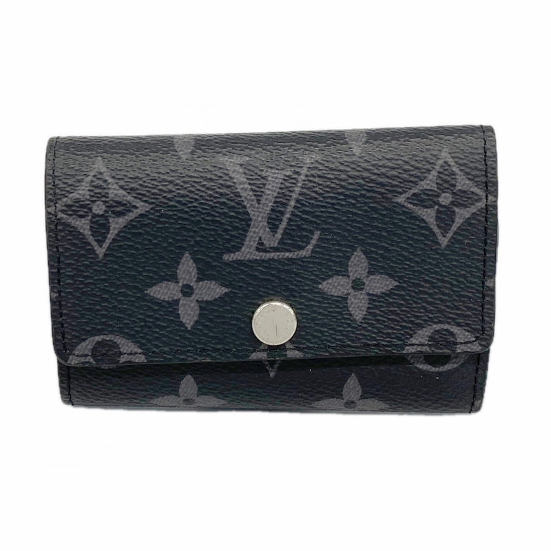 【6cc3652-k】ルイヴィトン キーケース モノグラム・エクリプス ミュルティクレ6 M82603 ブラック【中古】メンズ