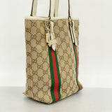 ★最終価格★SALE【6cc3676】グッチ トートバッグ GGキャンバス/シェリーライン 162898 キャンバス ブラウン シャンパンゴールド金具【中古】レディース