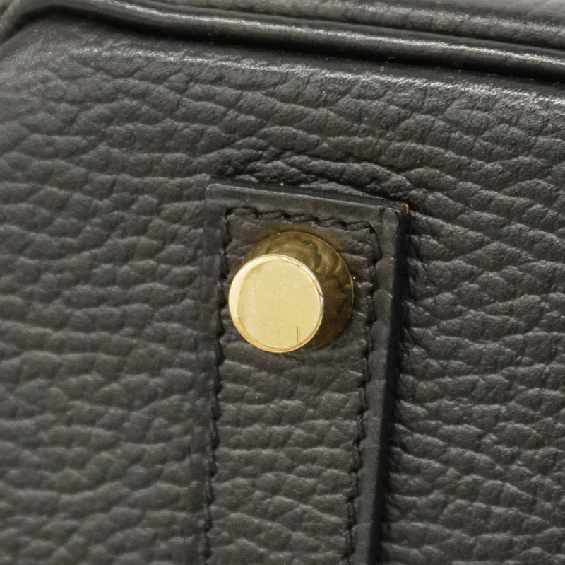 ★在庫処分★最終価格★SALE【6cc3710】エルメス ハンドバッグ バーキン35 アルデンヌ ブラック ゴールド金具 □C刻印【中古】レディース