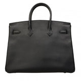 ★在庫処分★最終価格★SALE【6cc3710】エルメス ハンドバッグ バーキン35 アルデンヌ ブラック ゴールド金具 □C刻印【中古】レディース
